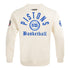 Detroit Pistons Pro Standard Modern Originals Crewneck Sweatshirt in White - Back View