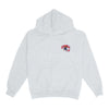 Detroit Pistons x Kiwiclo Hooper's Birthday Dunk Hoodie in White- Front View