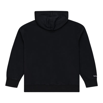Detroit Pistons Mitchell & Ness HWC Street Hoodie in Black - Back View