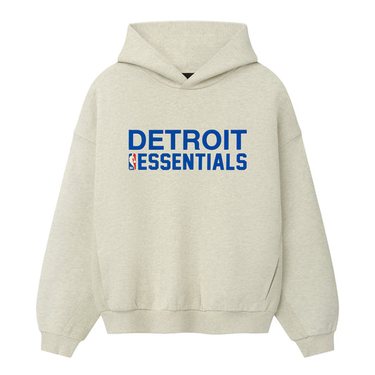 Detroit Pistons Fear of God Essentials Hoodie - Front View