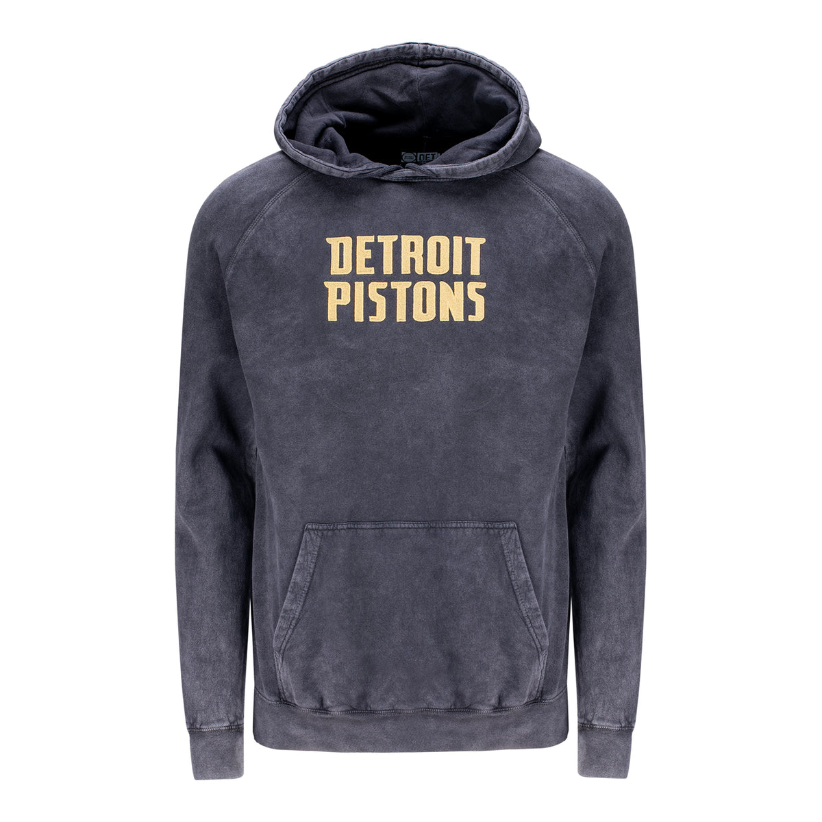 Detroit Pistons 313 Shop Black & Gold Hoodie in Black - Front View