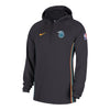 2025-26 City Edition Detroit Pistons Nike Authentic 1/4 Zip Hoodie in Black - Front View