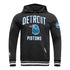 2025-26 City Edition Detroit Pistons Pro Standard Hoodie in Black - Front View