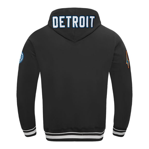 2025-26 City Edition Detroit Pistons Pro Standard Hoodie in Black - Back view