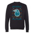 2025-26 City Edition Fairisle Print Crewneck Sweatshirt in Black - Front View