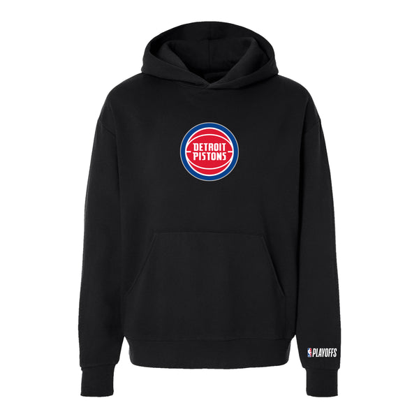 Detroit Pistons Playoffs '26 Hoodie in Black - Front View