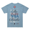 Mitchell & Ness Two18 Pistons Zeke Home Court T-Shirt In Blue - Back View