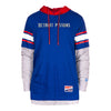 Detroit Pistons New Era Blue Long Sleeve Hoodie