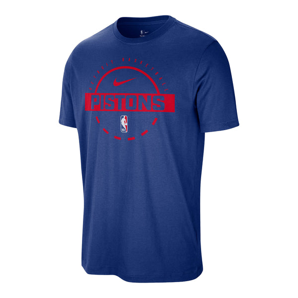Detroit Pistons Nike Practice T-Shirt in Blue - Front View