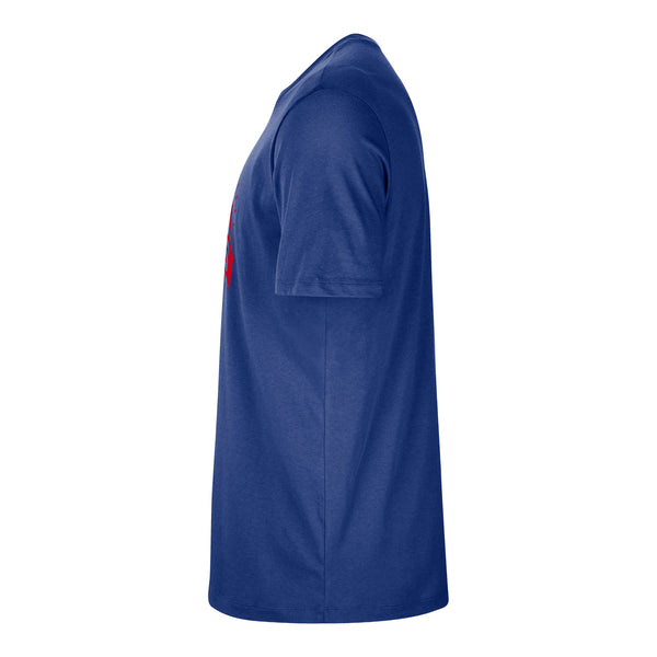Detroit Pistons Nike Practice T-Shirt in Blue - Side View