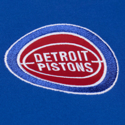 Detroit Pistons Mitchell & Ness Head Coach T-Shirt in Blue - Logo View