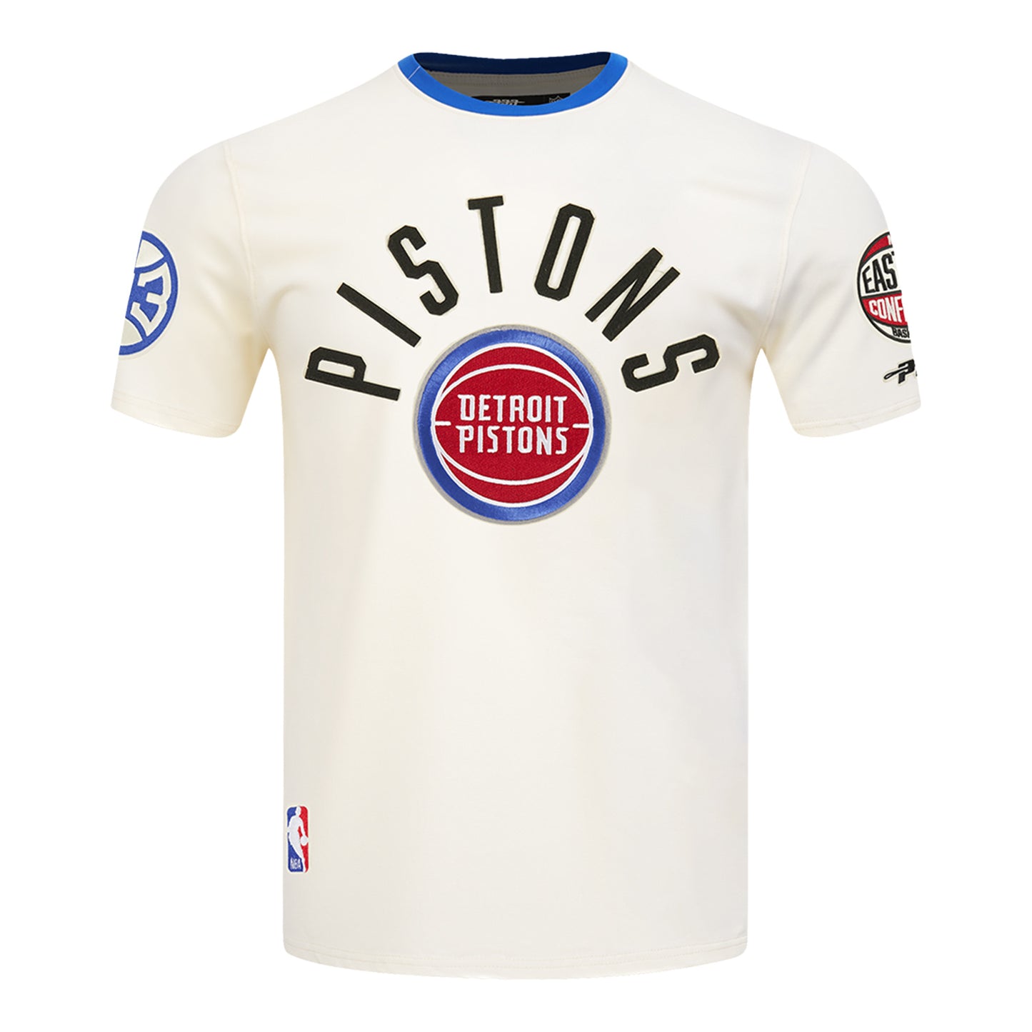 Detroit Pistons Pro Standard Modern Originals T-Shirt in White - Front View