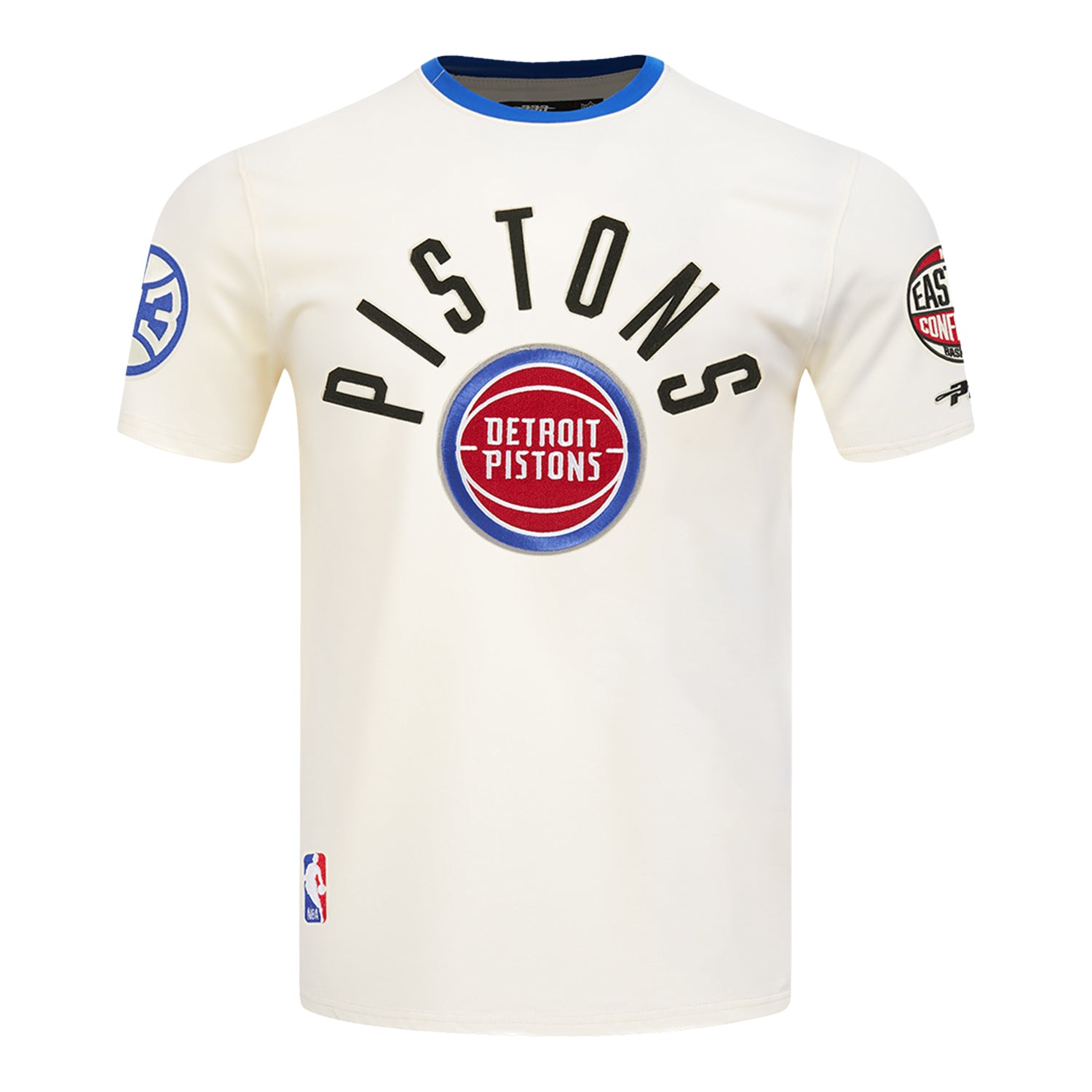 Detroit Pistons Pro Standard Modern Originals T-Shirt in White - Front View