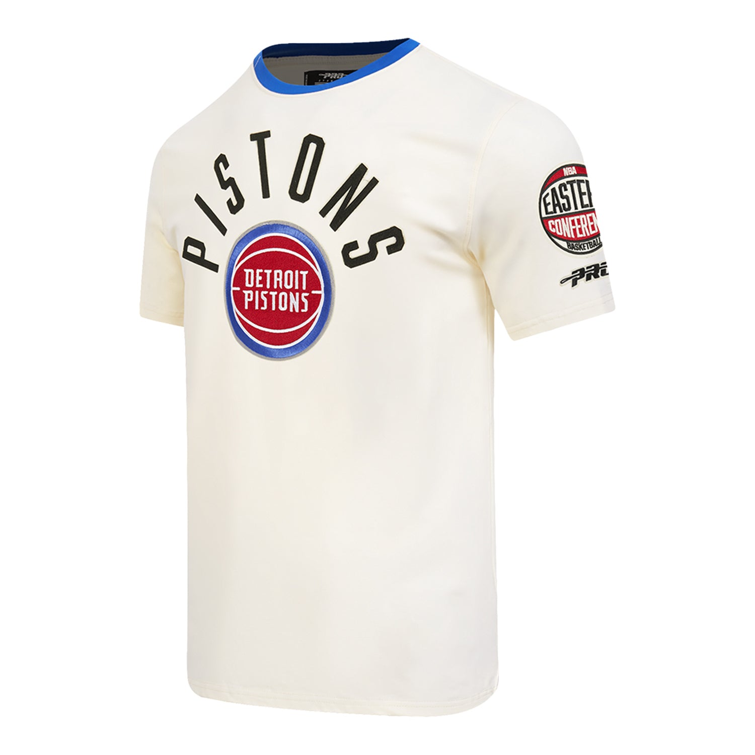 Detroit Pistons Pro Standard Modern Originals T-Shirt in White - Front Left View