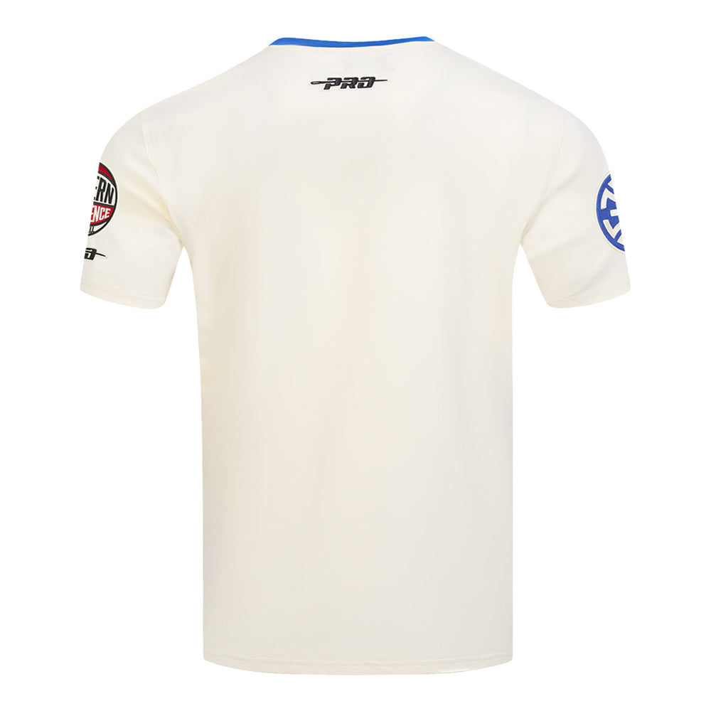 Detroit Pistons Pro Standard Modern Originals T-Shirt in White - Back View