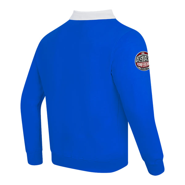 Detroit Pistons Pro Standard Modern Originals Rugby T-Shirt in Blue - Back Right View