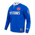 Detroit Pistons Pro Standard Modern Originals Rugby T-Shirt in Blue - Front Left View