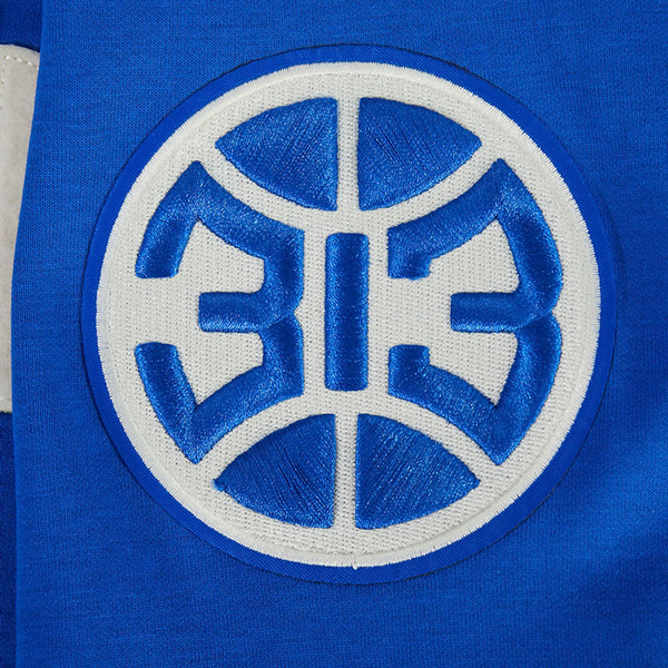 Detroit Pistons Pro Standard Modern Originals Rugby T-Shirt Right Sleeve View