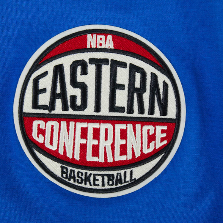 Detroit Pistons Pro Standard Modern Originals Rugby T-Shirt in Sleeve Detail