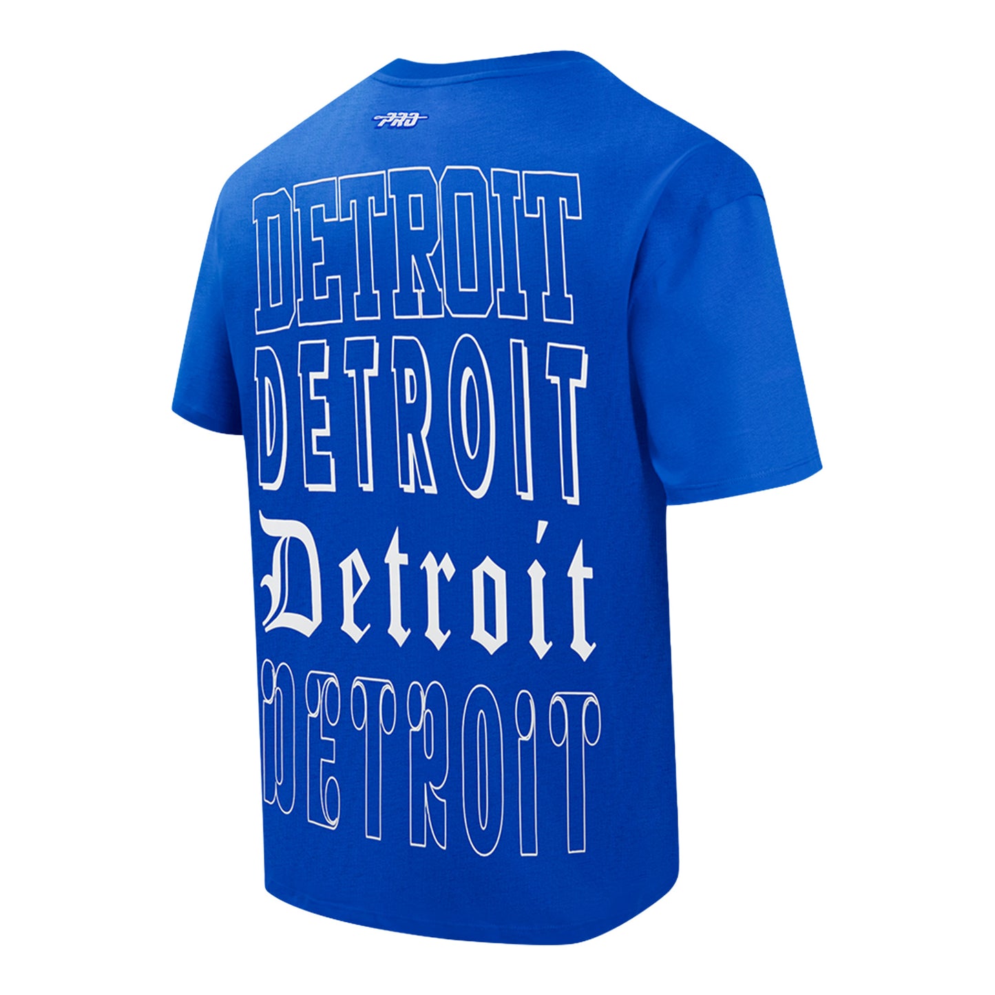 Detroit Pistons Pro Standard Billboard T-Shirt in Blue - Back view