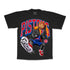 Detroit Pistons x Kiwiclo Hooper's Birthday Dunk T-Shirt in Black - Front View