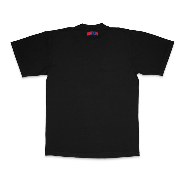 Detroit Pistons x Kiwiclo Hooper's Birthday Dunk T-Shirt in Black - Back View