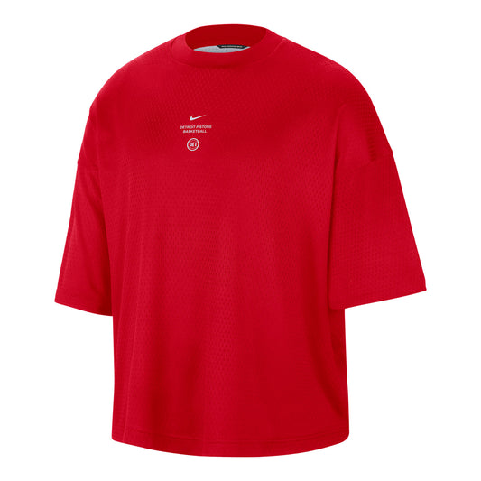 Detroit Pistons Nike 2026 Standard Issue Game Top in Red - Front View