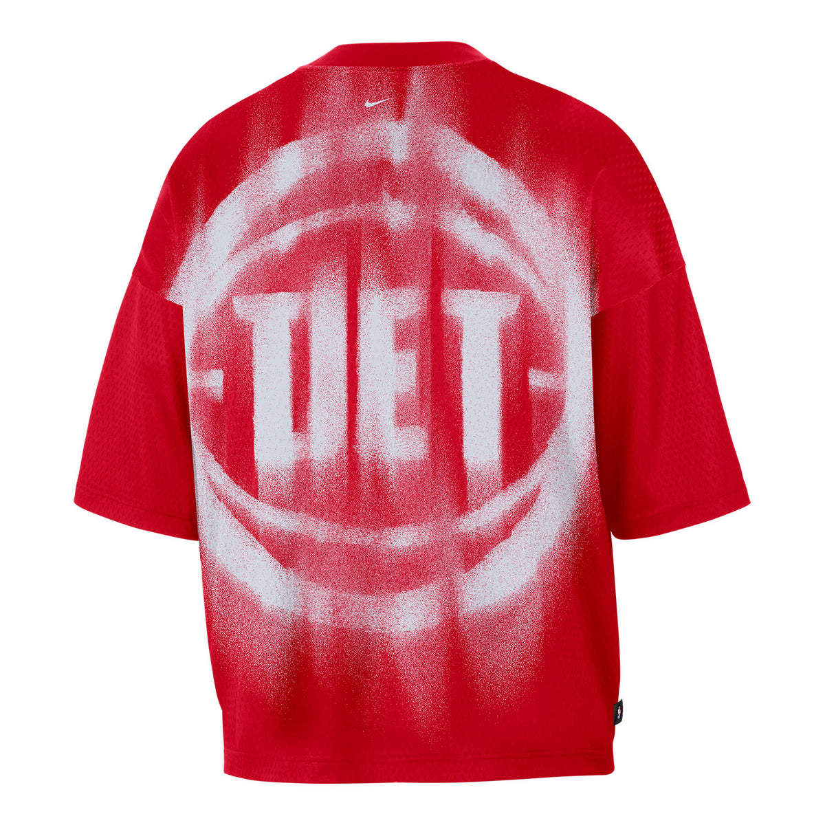 Detroit Pistons Nike 2026 Standard Issue Game Top in Red - Back View