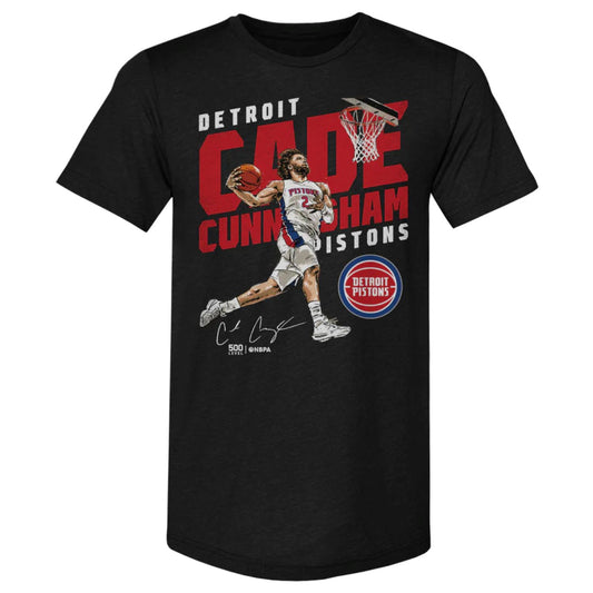 Detroit Pistons Cade Cunningham Windmill T-Shirt in black - Front View