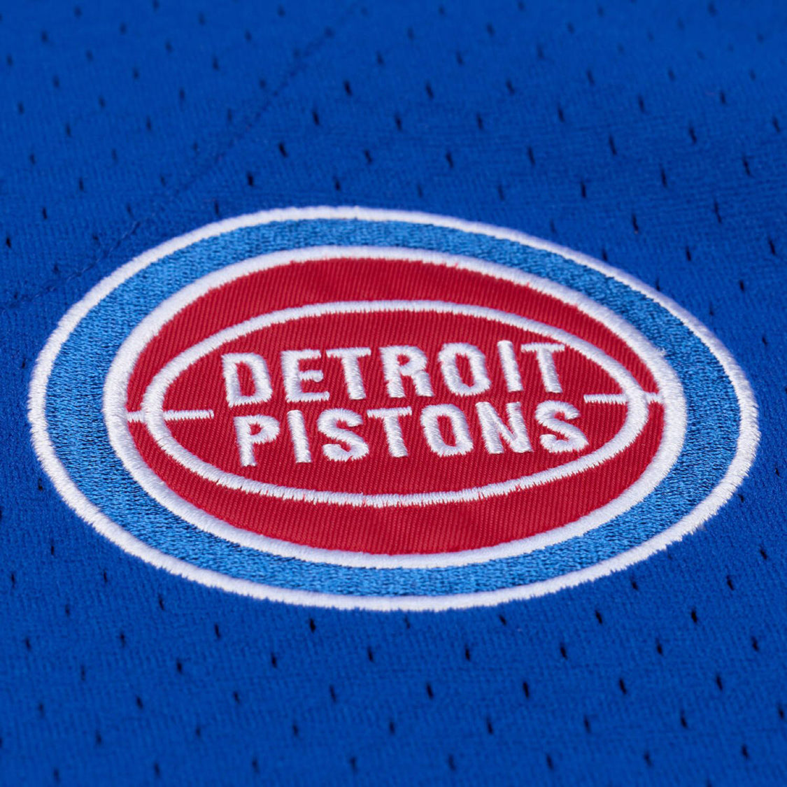 Detroit Pistons Mitchell & Ness Head Coach Baseball Jersey - Front Emblem View