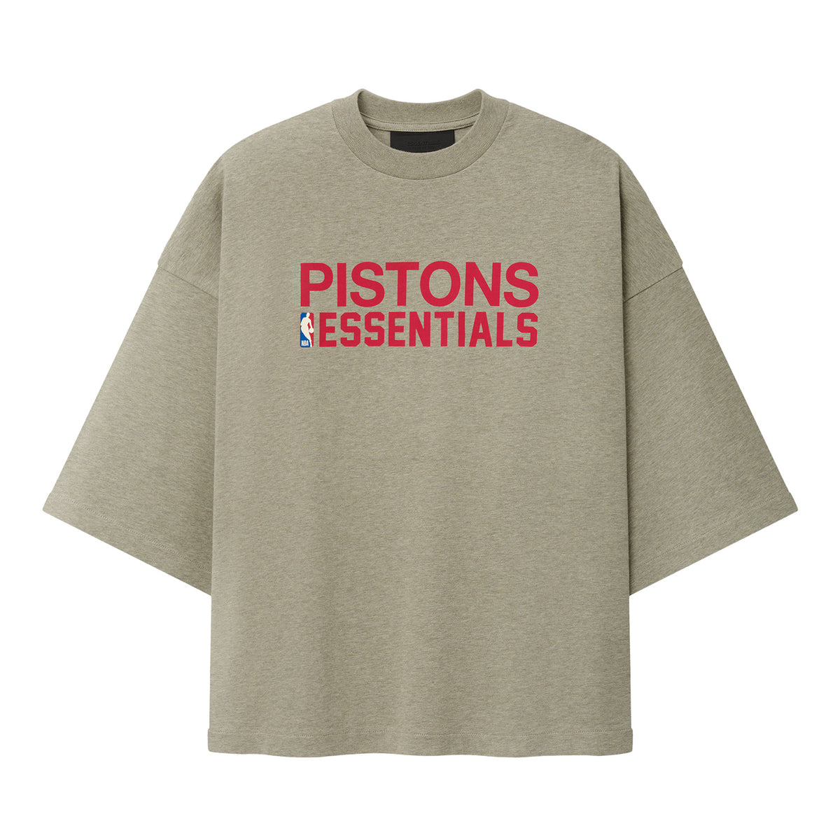 Detroit Pistons Fear of God Essentials T-Shirt - Front View