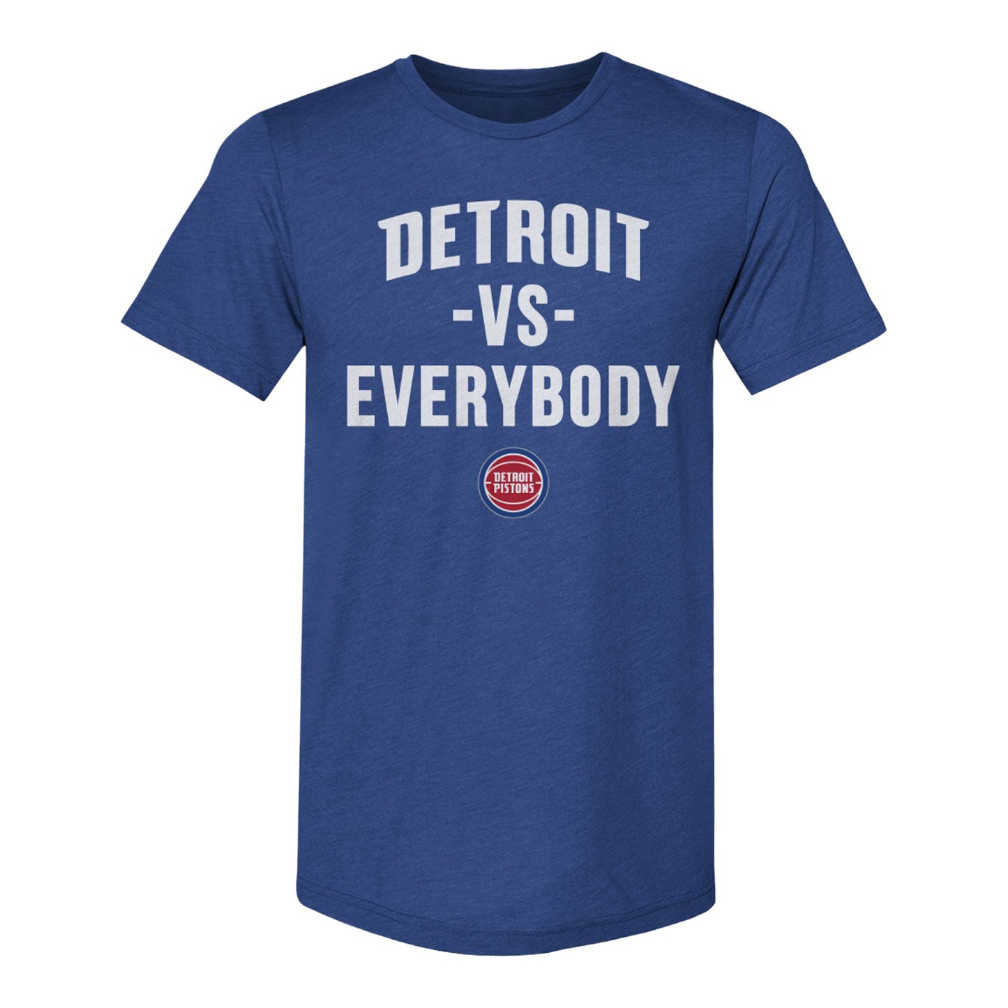 Detroit vs Everybody Royal T-Shirt in Blue - Front View