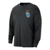 2025-26 City Edition Detroit Pistons Nike Long-Sleeve T-Shirt in Black - Front View