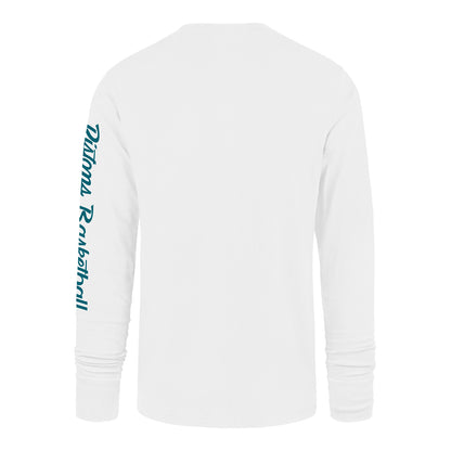 2025-26 City Edition Detroit Pistons 47 Brand Franklin Long Sleeve T-Shirt in White - Back View
