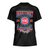 Detroit Pistons Playoffs '25 Roster List T-shirt in Black - Front View