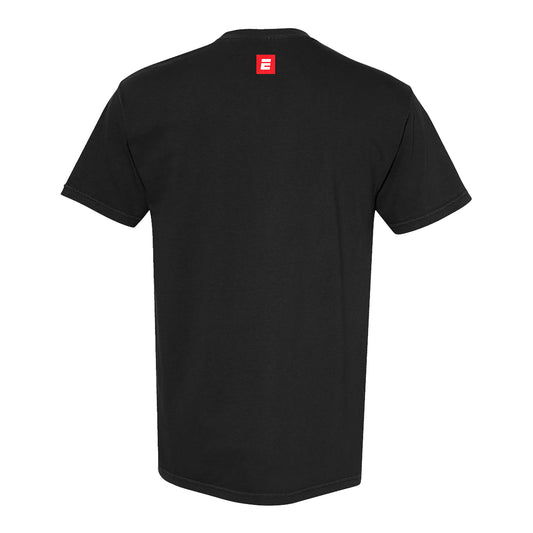 Detroit Pistons Playoffs '26 ESPN T-Shirt in Black - Back View