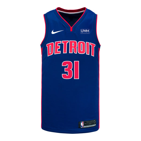 Detroit Pistons Evan Fournier Nike Icon Swingman Jersey - 2021-24 - front view