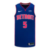 Detroit Pistons Shake Milton Nike Icon Swingman Jersey - 2021-24 - front view