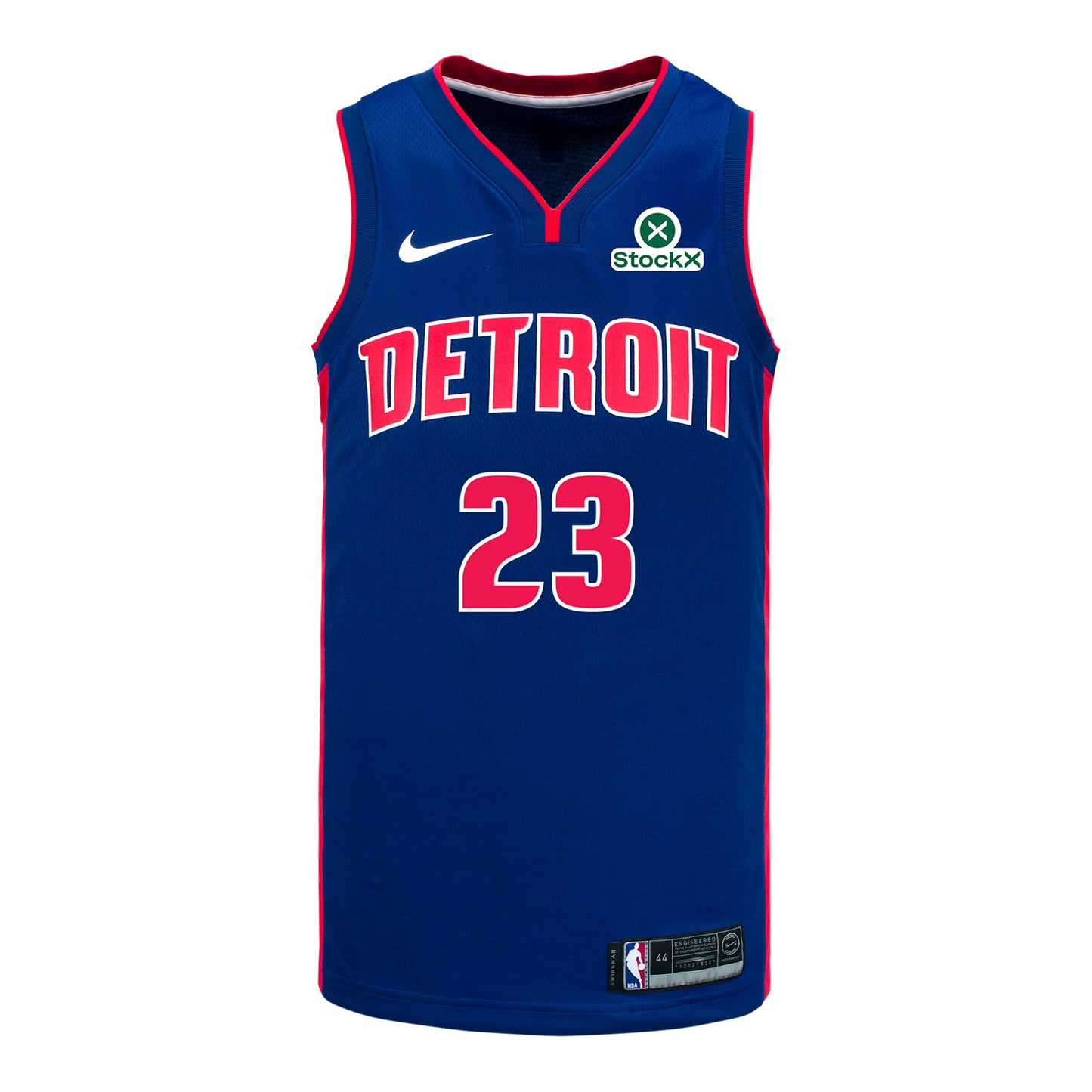  Detroit Pistons Ebuka Okorie Nike Icon Swingman Jersey In Blue - Front View