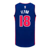 Detroit Pistons Malachi Flynn Nike Icon Swingman Jersey - 2021-24 - back view
