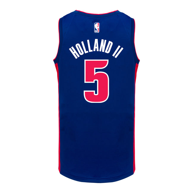 Youth Detroit Pistons Ron Holland II Nike Icon Swingman Jersey