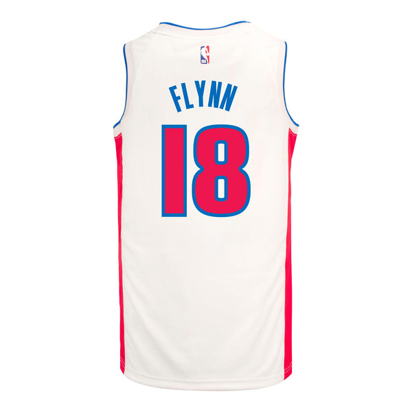Detroit Pistons Malachi Flynn Nike Association Swingman Jersey - 2023-24 - back view
