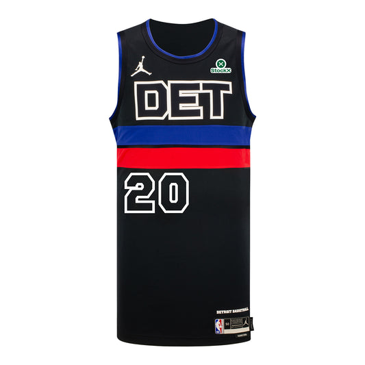 John Collins Jordan Statement Swingman Jersey in Black - Front view
