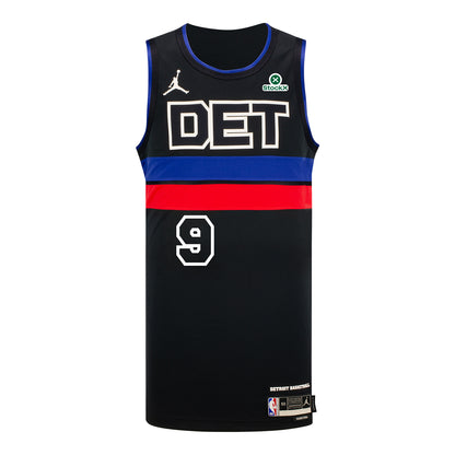 Ausar Thompson Jordan Statement Swingman Jersey in Black - Front View