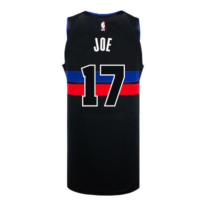 Isaiah Joe Jordan Statement Swingman Jersey in Black - Back View