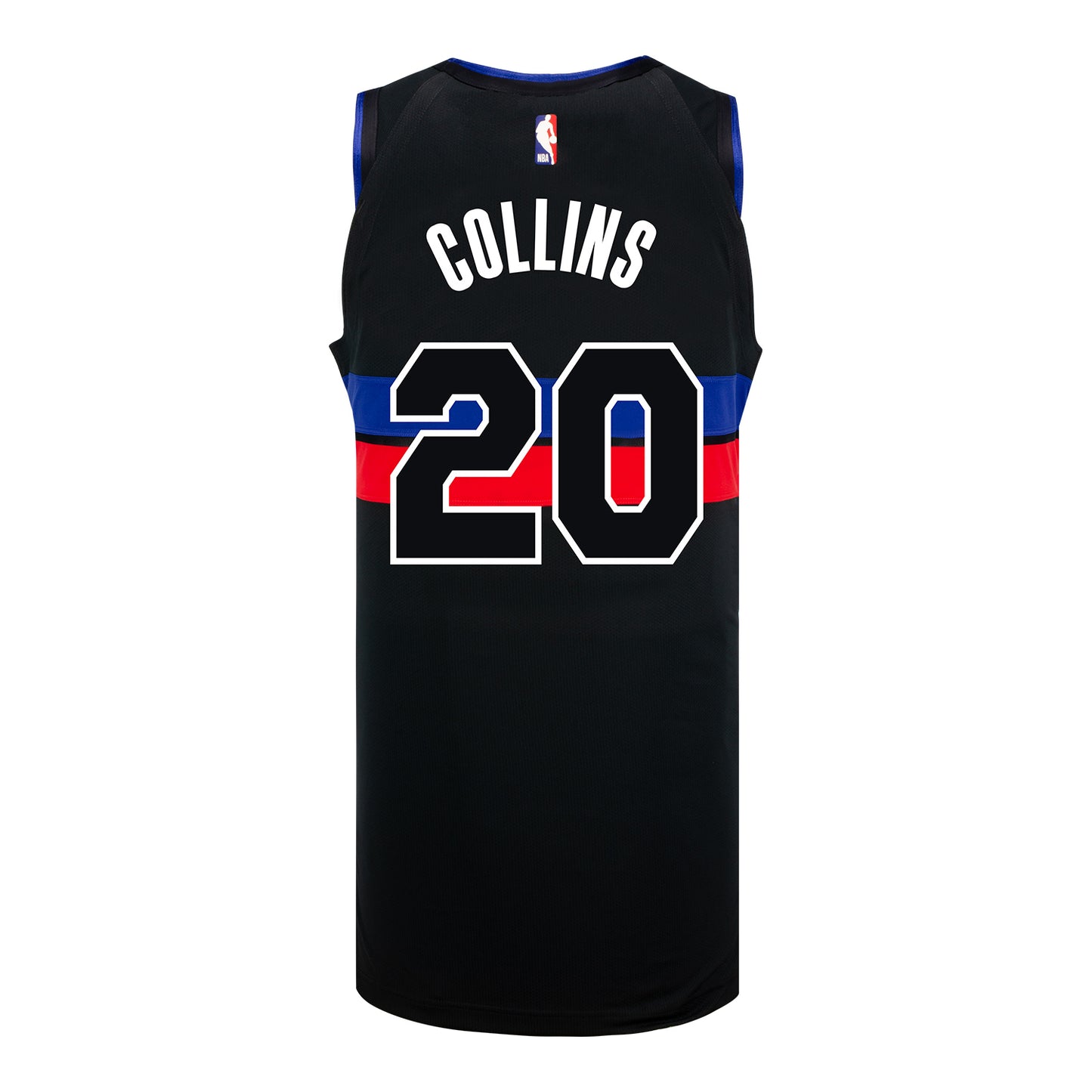 John Collins Jordan Statement Swingman Jersey in Black - Back View