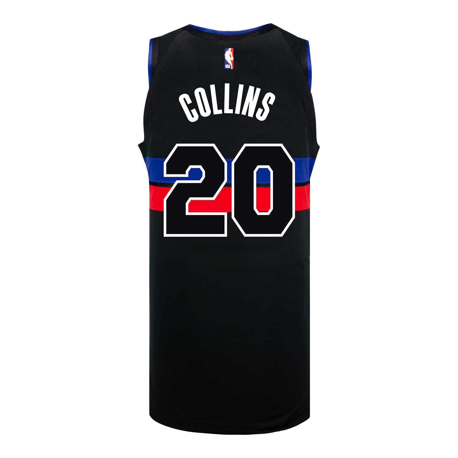 John Collins Jordan Statement Swingman Jersey in Black - Back View