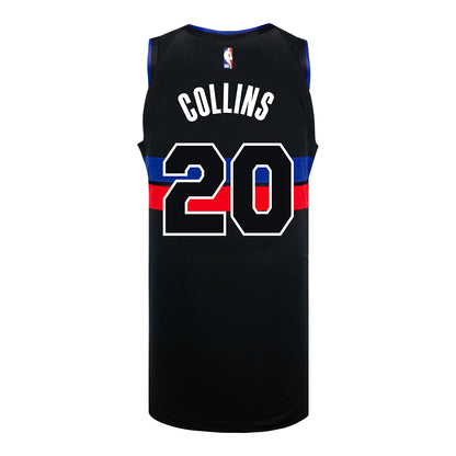 John Collins Jordan Statement Swingman Jersey in Black - Back View