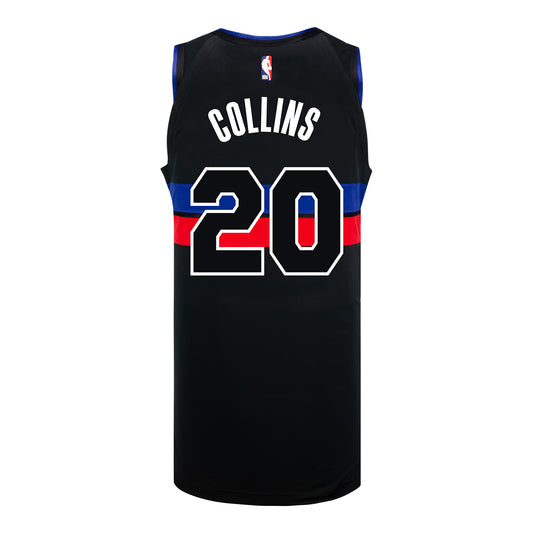John Collins Jordan Statement Swingman Jersey in Black - Back View