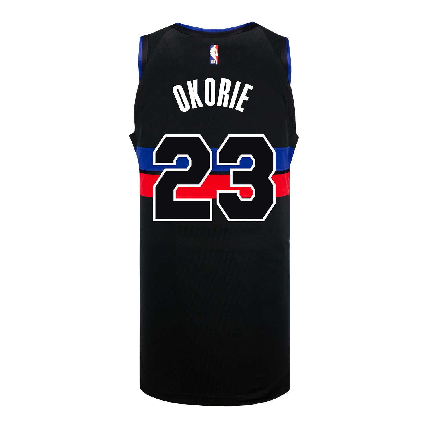 Ebuka Okorie Jordan Statement Swingman Jersey in Black - Back View